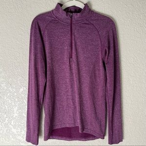Puma golf women’s long sleeve 1/4 zip vented pullover, small, burgundy